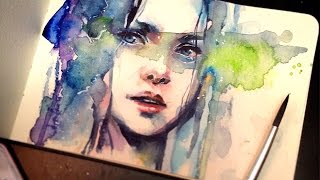 【WATERCOLOR PORTRAIT】The Premonition [upl. by Jamieson925]