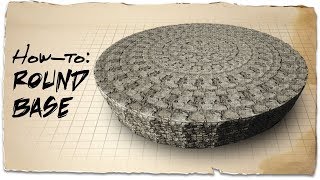 How to build a circle base  ARK Survival Evolved  Building Tips [upl. by Ludwog153]