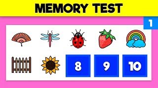 VISUAL MEMORY TEST  Train your visual memory – Video 1 [upl. by Ric]