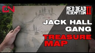 Red Dead Redemption 2 Jack Hall Gang  2 Gold Bars  Treasure Map Locations [upl. by Becky]