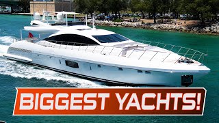 25 BIGGEST amp MOST EXPENSIVE Yachts at Haulover Inlet [upl. by Asia]