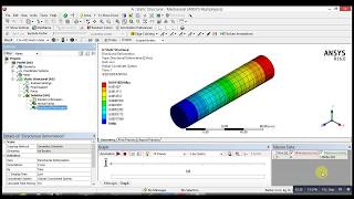 ANSYS Mechanical Tutorial Compression Stress and deformation [upl. by Adalbert306]