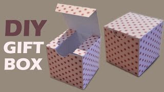 How to Make a Gift Box  DIY Paper Box [upl. by Howund680]