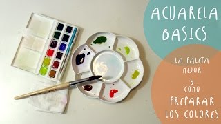 Tutorial ACUARELAS como preparar los colores y las PALETAS mejores by ART Tv [upl. by Hyman]