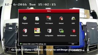 How to set video and image settings on a Hikvision DVR or NVR connected locally [upl. by Branen]
