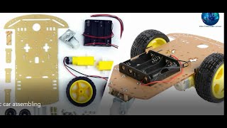 How to assemble 2WD Arduino Robot Car chassis in 3 steps  Unboxing and installation [upl. by Nytsyrk]