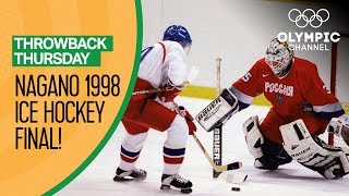 Czech Republic vs Russia  Nagano 1998  Men’s Ice Hockey Final  Throwback Thursday [upl. by Ahterod]