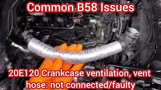 P120D20E120 Crankcase Ventilation Hose Disconnected  Common B58 Issues [upl. by Akinat]