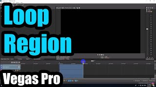 How to Eliminate Loop Region selection Vegas Pro Blue Lines [upl. by Nivel]