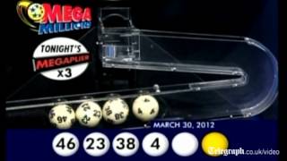 Lotto draw US style 640 million Mega Millions jackpot numbers drawn [upl. by Norvil9]