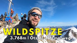 Wildspitze 3768m  Normalweg amp Abstieg Nordwestgrat via Breslauer Hütte [upl. by Aprilette]