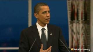 2009 Nobel Peace Prize Lecture by Barack Obama [upl. by Eliath572]