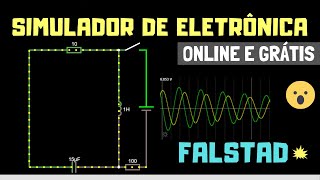 SIMULADOR ONLINE E GRATUITO DE CIRCUITOS ELETRÔNICOS  FALSTAD [upl. by Vilhelmina]