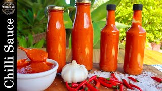 How to make a HOT Chilli sauce  Hot sauce recipe  Buffalo sauce recipe  PeriPeri recipe [upl. by Eynaffit]