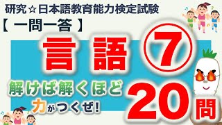 【一問一答・言語⑦】日本語教育能力検定試験まとめ [upl. by Ruomyes647]