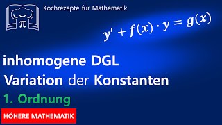 Variation der Konstanten  Differentialgleichung lösen  DGL [upl. by Incrocci284]