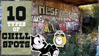 10 Types of Graffiti CHILL SPOTS [upl. by Aigneis]