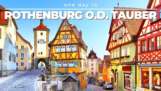 ONE DAY IN ROTHENBURG OB DER TAUBER GERMANY  4K  Take a trip to a thousand years of history [upl. by Joanne]