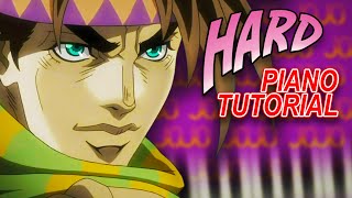 Joseph Joestars Theme from JoJos Bizarre Adventure  Piano Tutorial  Piano Tutorial [upl. by Lenej]