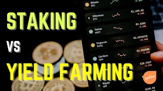 Crypto Staking vs Yield Farming EXPLAINED for beginners [upl. by Chancey]