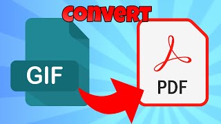 how to convert gif to pdf [upl. by Hnilym]