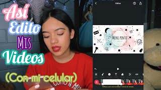 Como editar videos de YouTube en tu celular 🤍 [upl. by Rothberg]