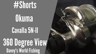 Okuma Cavalla 5 2Speed Reel  360 Degree View  Shorts [upl. by Jobe]