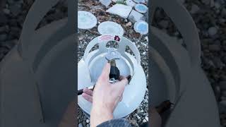 How To Light A Propane Gas Fire Pit DIY [upl. by Anyr]