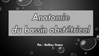 Anatomie du bassin obstétrical [upl. by Suertemed]