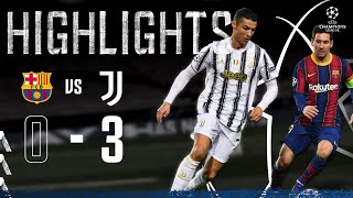 Barcelona 03 Juventus  Ronaldo amp McKennie Seal Top spot in Camp Nou  Champions League Highlights [upl. by Rudie]