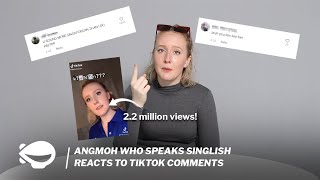 Angmoh who speaks Singlish reacts to TikTok comments [upl. by Himelman]