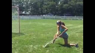 One Knee Shooting Lacrosse Training Drill Using Swax Lax Balls [upl. by Zedecrem]