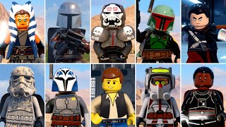 All DLC Characters in LEGO Star Wars The Skywalker Saga [upl. by Ennael]