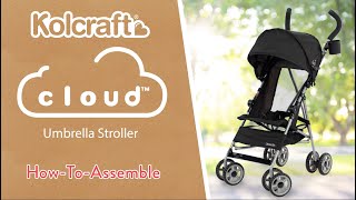 Kolcraft Cloud Umbrella Stroller Assembly Instructions Model KU022 [upl. by Crandall827]