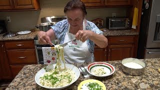 Italian Grandma Makes Fettuccine Alfredo [upl. by Assilym]