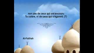 Vidéo  Sourate AlFâtihah L´ouverture  Mishary Rashid Alafasy Traduite en français [upl. by Elnora]