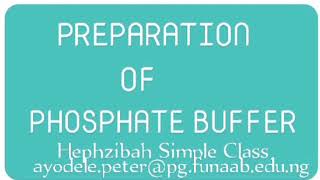 Preparation of Phosphate Buffer [upl. by Magnuson]