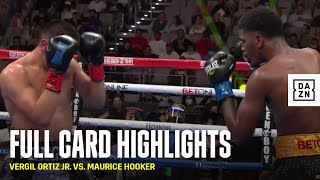 FULL CARD HIGHLIGHTS  Vergil Ortiz Jr vs Maurice Hooker [upl. by Airdnaed49]