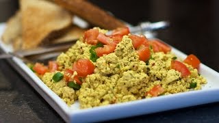 How to make Tofu Scramble  EASY Vegan breakfast scrambled eggs [upl. by Carmita]