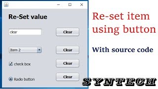 How to Clear JtextField  Combobox Checkbox and Radio button on Button Click Java Swing [upl. by Atiuqihc]