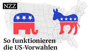 Das USWahlsystem Wie funktionieren die Vorwahlen  NZZ [upl. by Heigho]