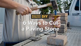 6 Ways to Cut a Paving Stone [upl. by Novyaj]