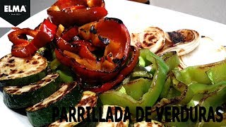 Parrillada de verduras  Plancha de asar eléctrica ELMA [upl. by Ojillek]