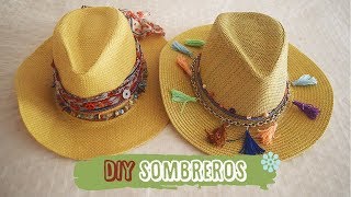 DIY Sombreros perfectos para el verano y viajar  DIY easy Hats [upl. by Medrek758]