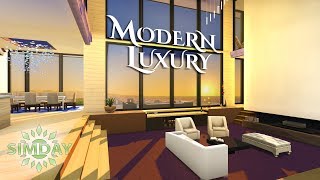 Modern Luxury House to Die For  Relaxing The Sims 4 Stop Motion Speed Build [upl. by Clim]