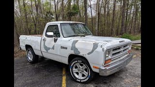 1989 Dodge D150 muscle truck Ive been working on [upl. by Limaa]