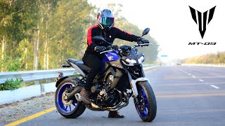 Yamaha MT09  The Naked beast  SuperBike [upl. by Nawad341]