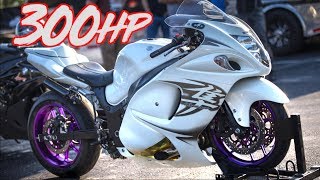 300HP Suzuki Hayabusa Battle  Turbo vs Nitrous [upl. by Ettenwahs]