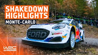 Shakedown Highlights  WRC Rallye MonteCarlo 2024 [upl. by Ammej]