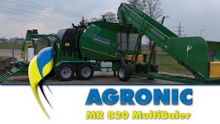 AGRONIC MR 820 MultiBaler  2018 [upl. by Eniarrol]